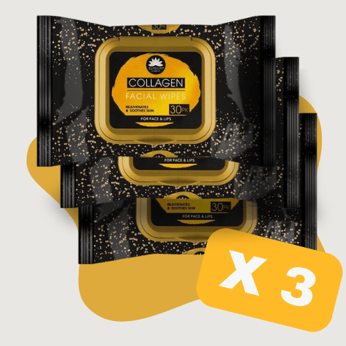 COLLAGEN FACIAL WIPES ELYSIUM SPA REJUVENATE SOOTHE SKIN MAKEUP REMOVER (30 WIPES) - DM Store