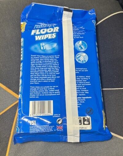 2 X 24 FLOOR WIPES LEMON SCENT CERAMIC LINOLEUM LAMINATE WET MOP CLEANING REFILL - DM Store