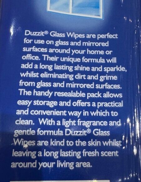 2 X 50 WINDOW CLEANER WIPES GLASS, SHINY SURFACES STREAK - FREE JUMBO EXTRA STRONG - DM Store