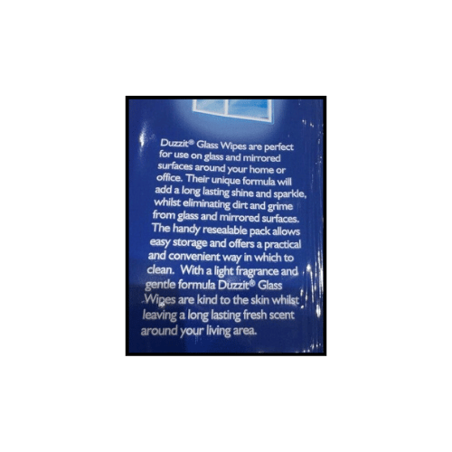 50 WINDOW CLEANER WIPES GLASS JUMBO EXTRA STRONG - DM Store