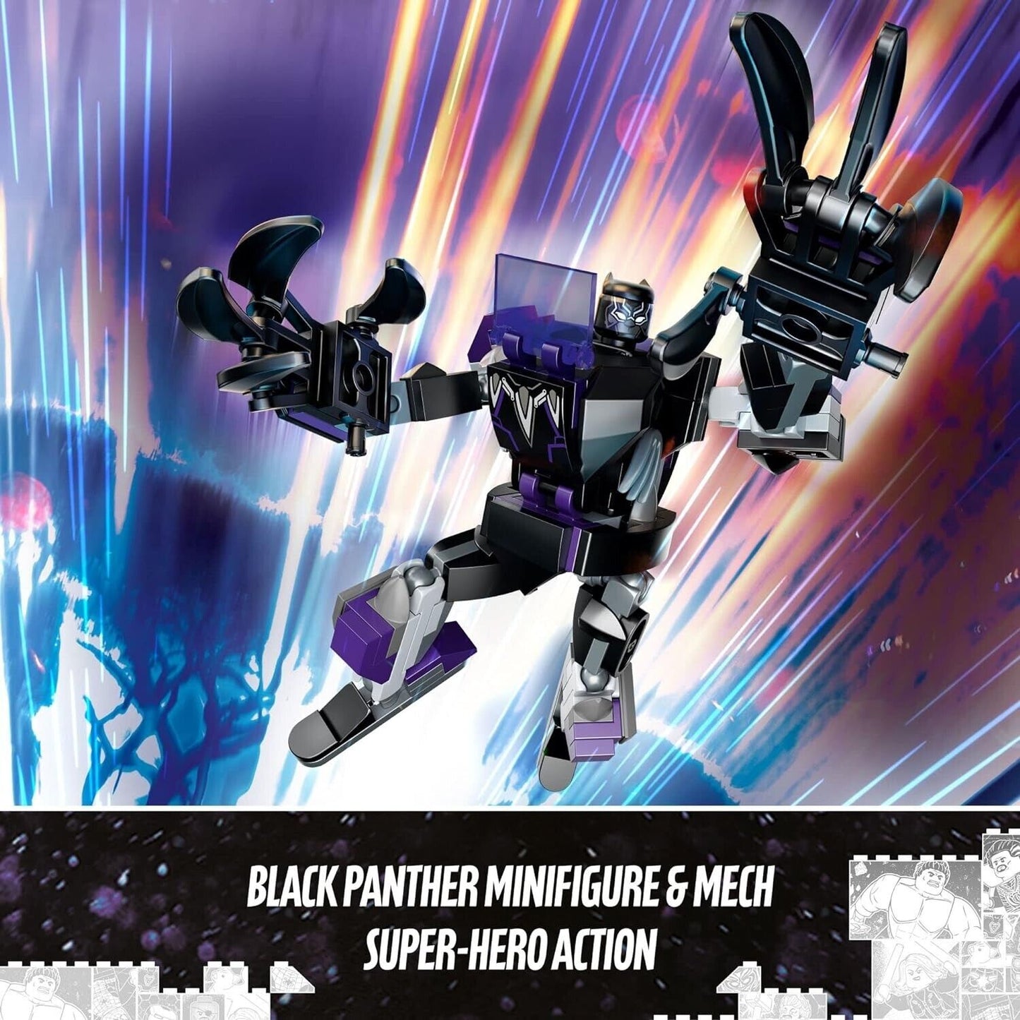 Lego Marvel Black Panther Super Heroes -Black Panther Toy