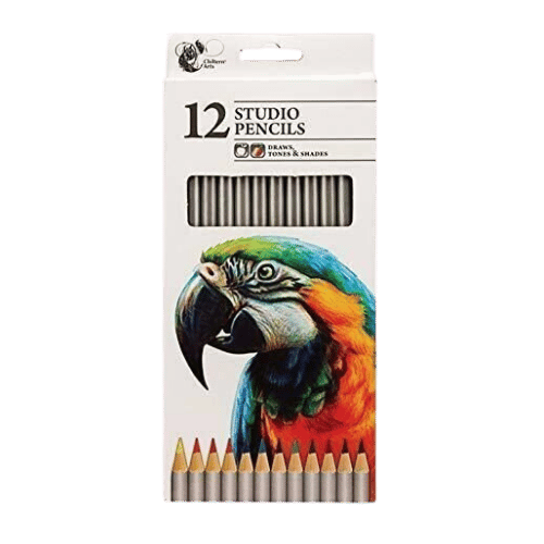 Arts Pack Of 12 Studio Artist Sketching Pencils - DM Store