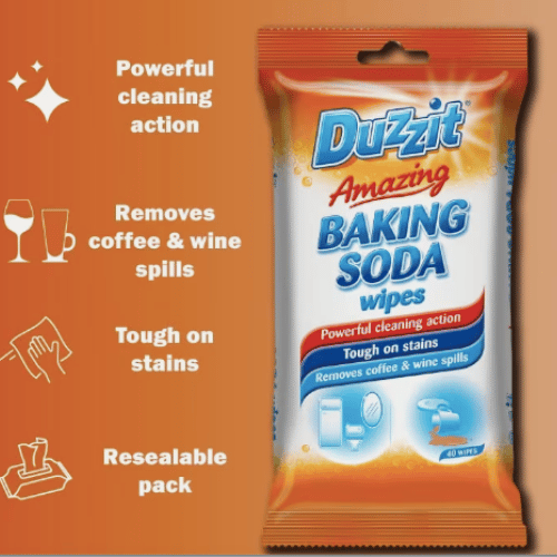 BAKING SODA WIPES, CLEANER, STAIN REMOVER, - DM Store