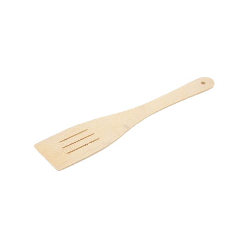 Beechwood Wooden Slotted Spatula (300mm) 12" - DM Store