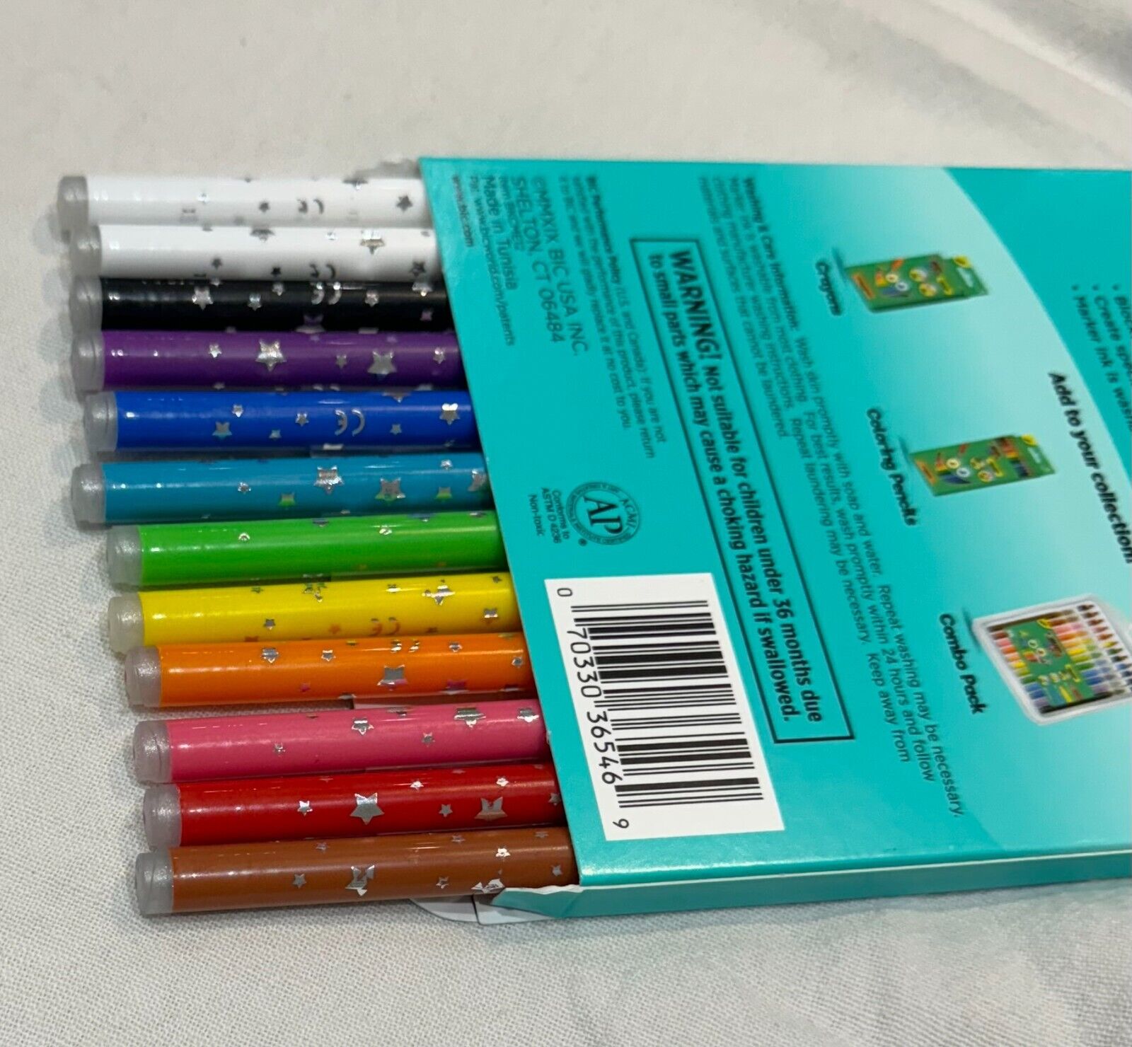 BIC KIDS 12 Markers Washable Multi - coloured - DM Store