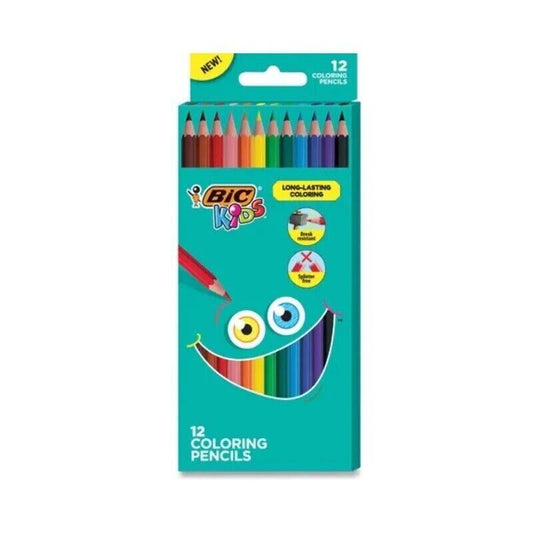 BIC Kids Colouring Pencils Pack of 12 Assorted Colours