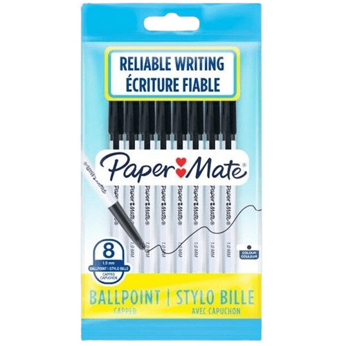 Black Ballpoint Pens ( 8 Pens Pack ) - DM Store