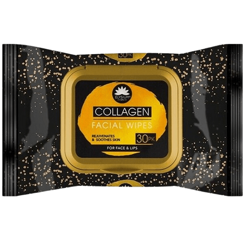 COLLAGEN FACIAL WIPES ELYSIUM SPA REJUVENATE SOOTHE SKIN MAKEUP REMOVER (30 WIPES) - DM Store