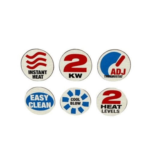 ELECTRIC FAN HEATER, 2 KW COMPACT HOT & WARM AIR PORTABLE HOME CARAVAN MOTORHOME - DM Store