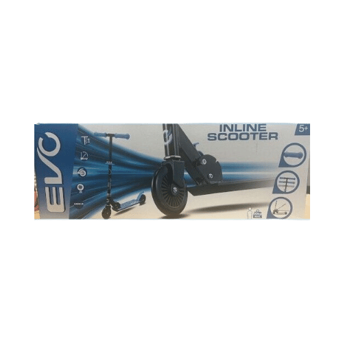 EVO Inline Scooter Blue Pink 2 Wheeled kids Scooter Adjustable Height 5 Yrs & Up - DM Store