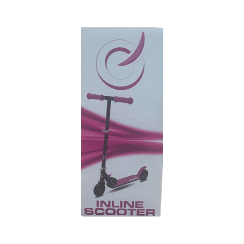 EVO Inline Scooter Blue Pink 2 Wheeled kids Scooter Adjustable Height 5 Yrs & Up - DM Store