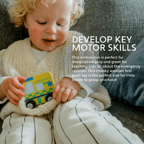 First Push Toy Ambulance Orange Tree Toys - DM Store