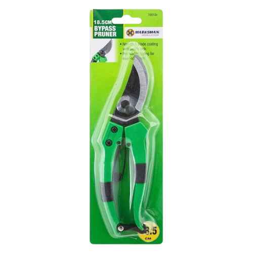 GARDEN BYPASS PRUNERS 18.5 CM SHEERS PLANT CUTTER WITH SAFETY LOCK - DM Store
