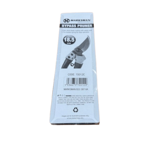 GARDEN BYPASS PRUNERS 18.5 CM SHEERS PLANT CUTTER WITH SAFETY LOCK - DM Store