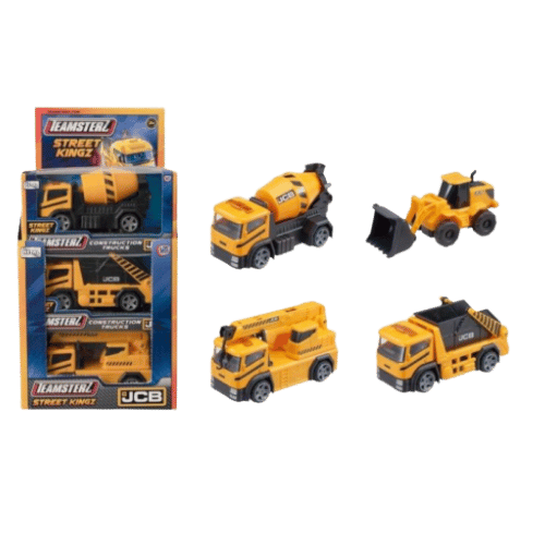 JCB Construction Truck Toy Digger Mixer Crane Skip Lorry Kids Play Toy - DM Store