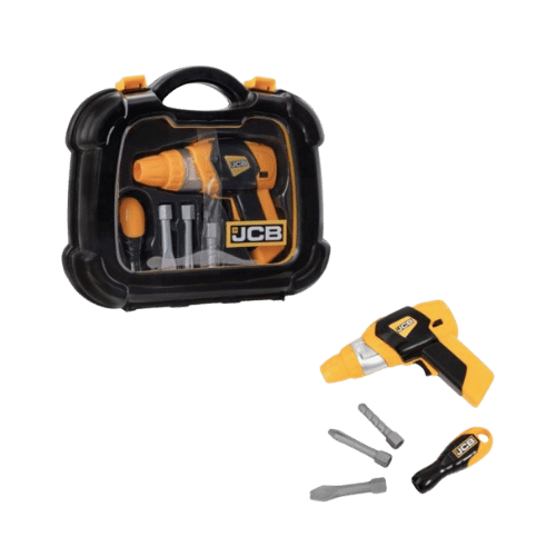 JCB Drill & Tool Carry Case Kids Toy Battery Operated Tools Set - DM Store