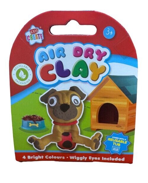 Kids Create Air Dry Clay Craft Kit Turtle Dog Unicorn Snail - DM Store