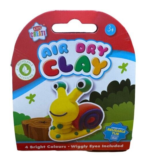 Kids Create Air Dry Clay Craft Kit Turtle Dog Unicorn Snail - DM Store
