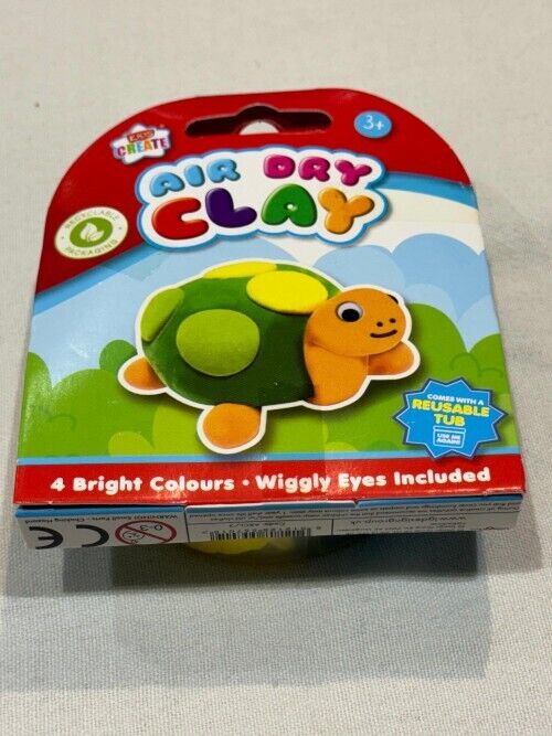 Kids Create Air Dry Clay Craft Kit Turtle Dog Unicorn Snail - DM Store