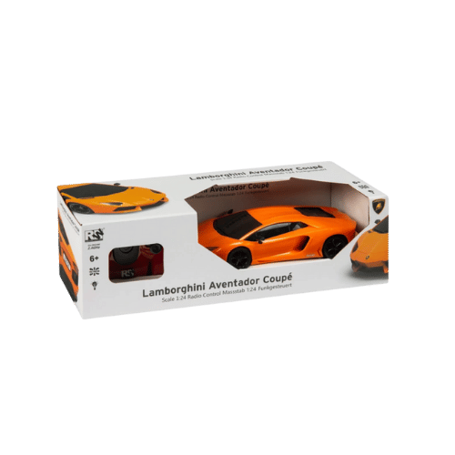 Lamborghini Aventador Coupe RC Remote Control Car Orange Toy - DM Store