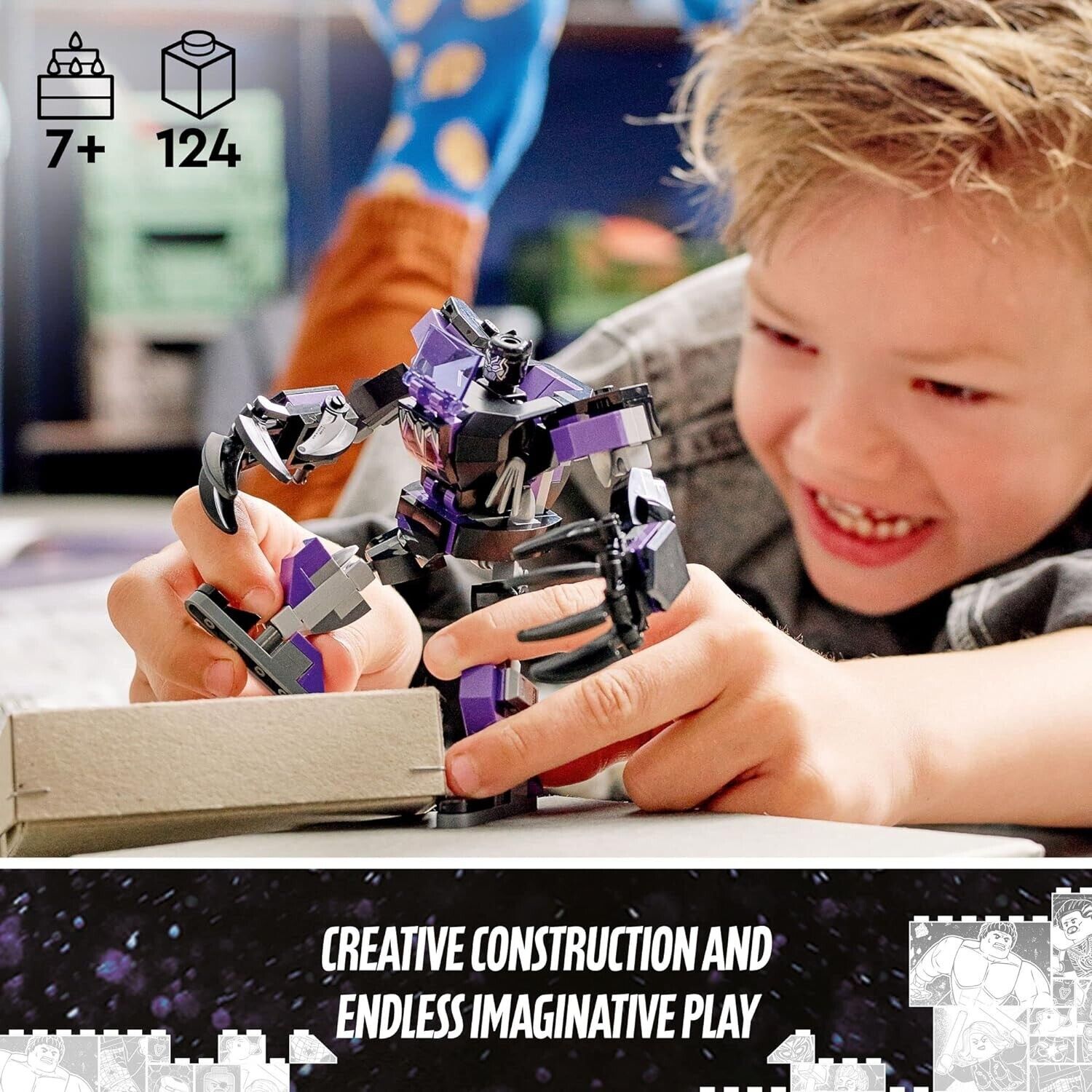 Lego Marvel Black Panther Super Heroes - Black Panther Toy - DM Store