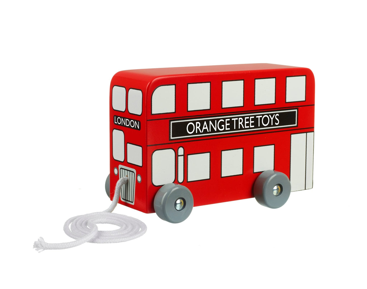 London Bus Pull Along Orange Tree Toys - DM Store