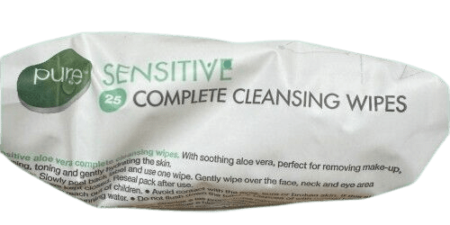 MAKEUP REMOVAL FOR SENSITIVE SKIN COMPLETE CLEANSING WIPES (25 WIPES) - DM Store