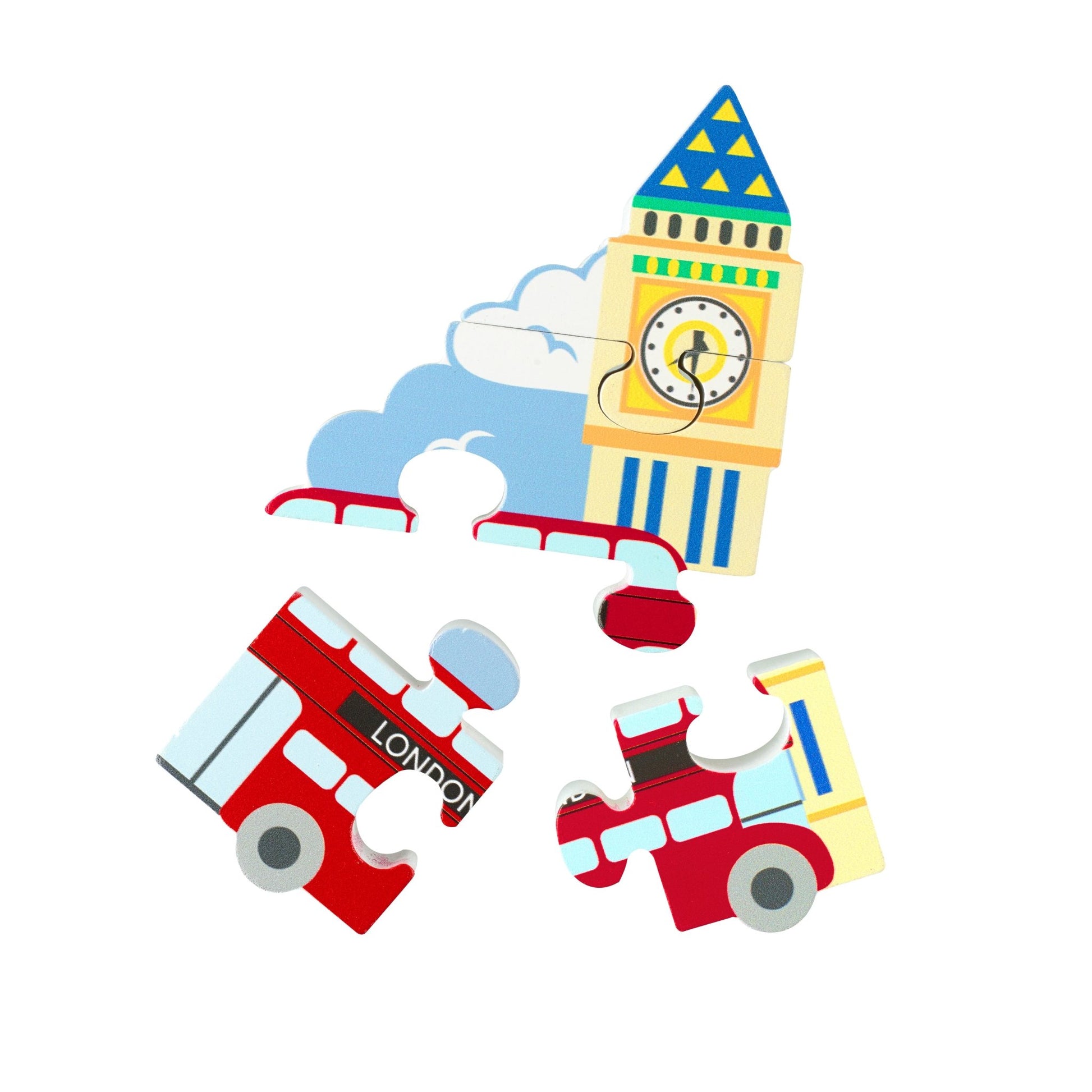 Mini Puzzle – London Bus Orange Tree Toys - DM Store