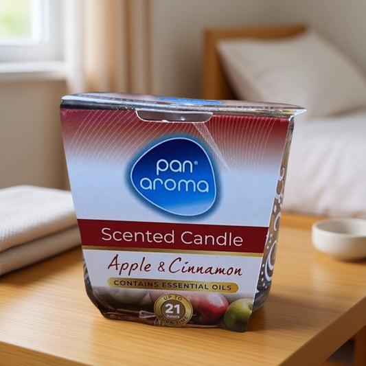 Pan Aroma Scented Candles Set in Glass Jars | 4 Fragrance Collection - DM Store