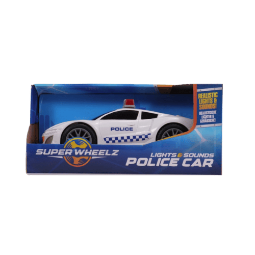 Police Car Kids Toy Friction Powered 3yr - DM Store
