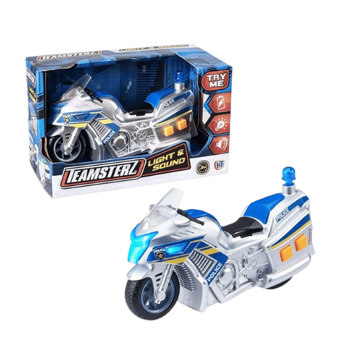 POLICE MOTORCYCLE KIDS TOY TEAMSTERZ - DM Store