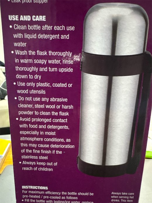 Prima Metal Flask 1.5 litre - DM Store