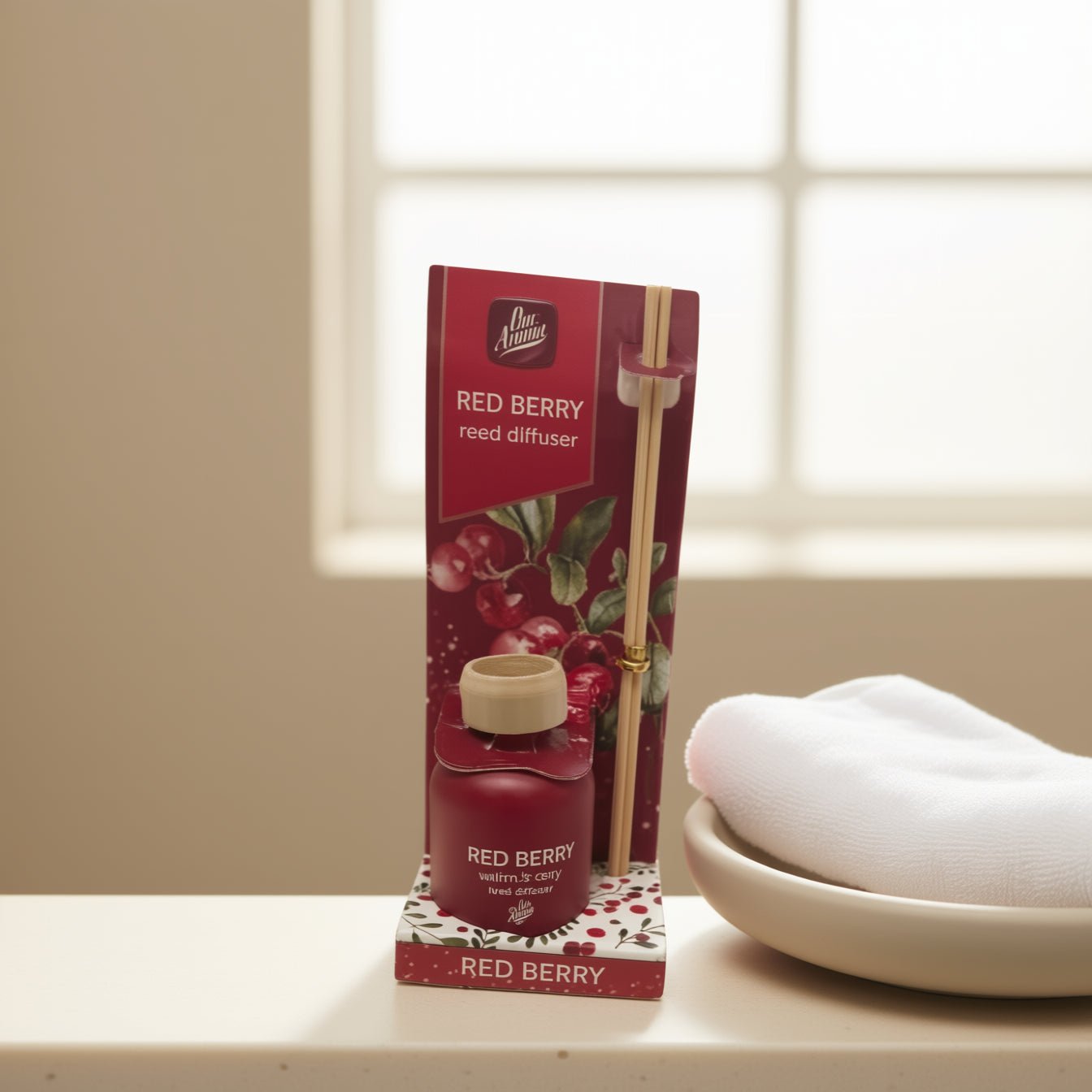 Red Berry Reed Diffuser Set 50ml | Long Lasting Home Fragrance - DM Store