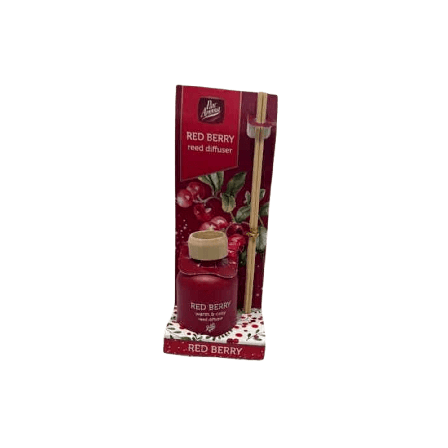 Red Berry Reed Diffuser Set 50ml | Long Lasting Home Fragrance - DM Store