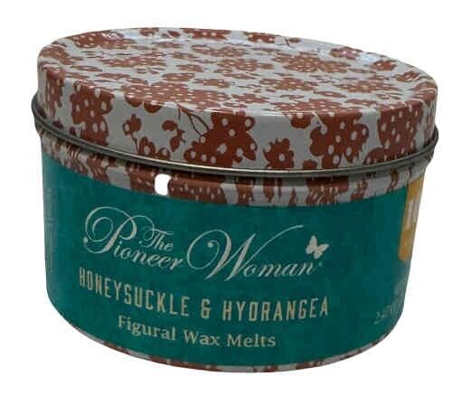 WAX MELTS, HONEYSUCKLE AND HYDRANGEA, HIGHLY SCENTED PIONEER WOMAN (70gm) 10/tin - DM Store